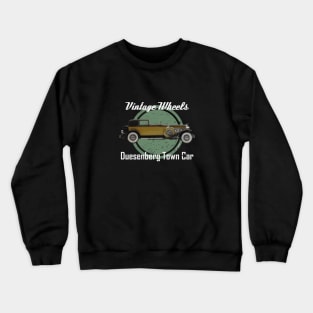 Vintage Wheels - Duesenberg Town Car Crewneck Sweatshirt